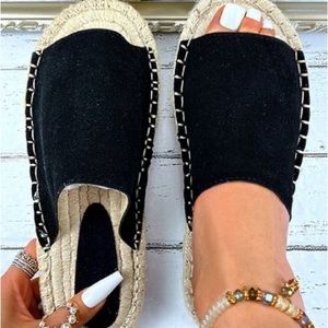 Black Espadrille Sandals